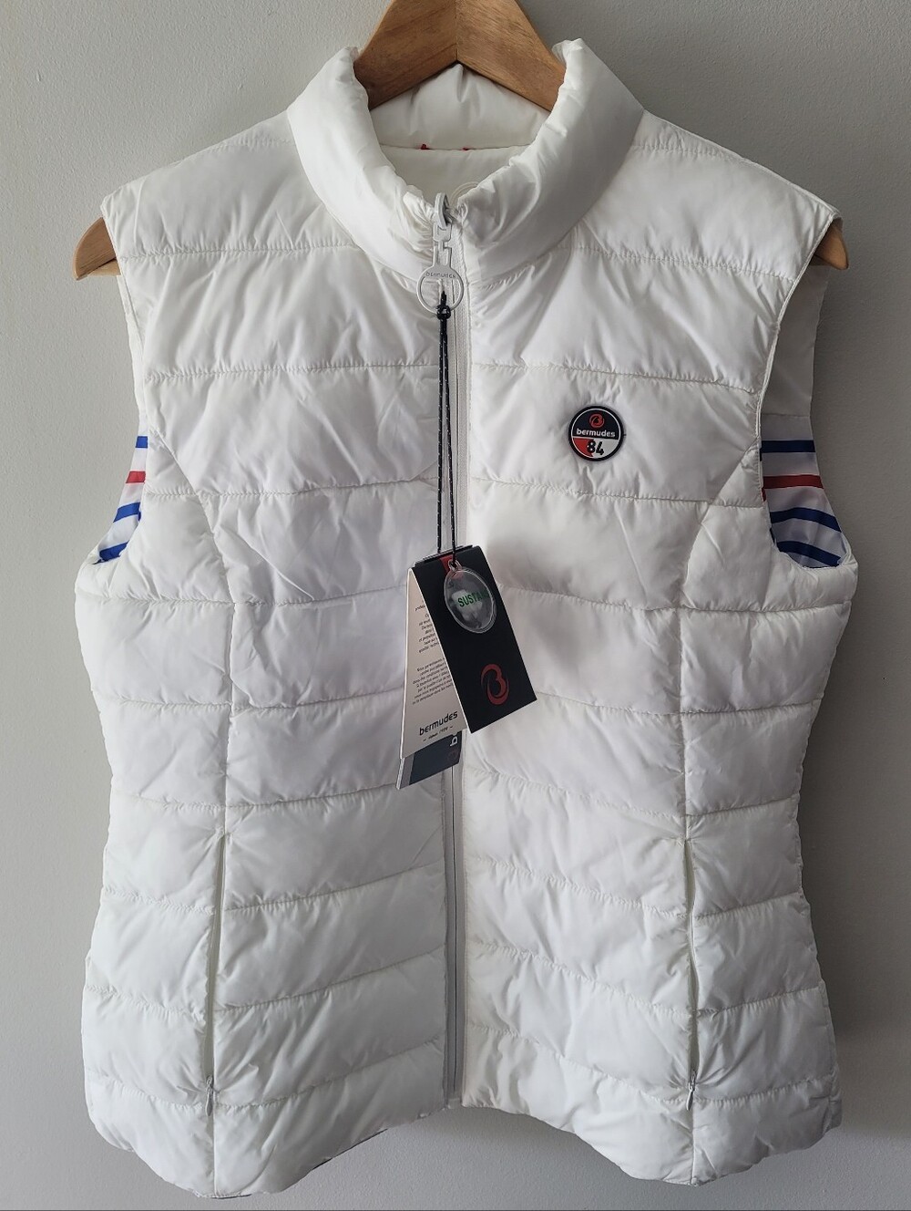 Bermudes Reversible Bolloco Sleeveless Down Jacket, Womans Large